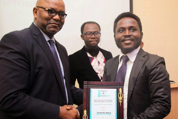 TopYouGo Wins The Most Innovation Driven Digital Marketing Agency In Nigeria 2017
